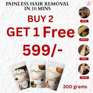 Sandalwood Powder Wax + Turmeric Powder Wax + Chocolate Powder Wax (All 3 in 1)